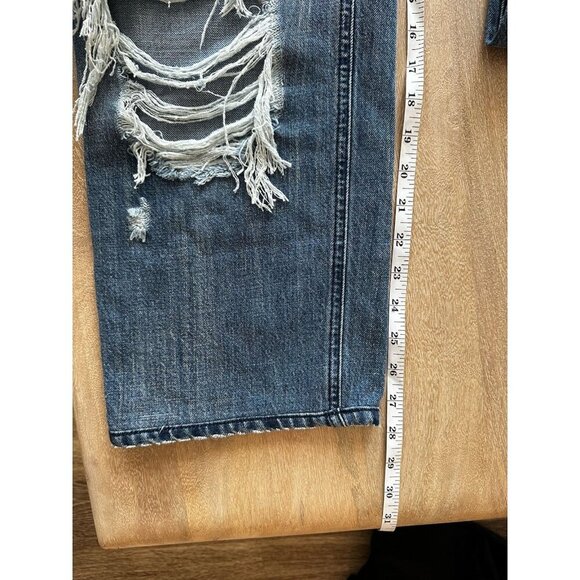 Retrofete Low Rise Chris Jean Distressed in Sea Medium Wash Size 28 - Picture 10 of 12